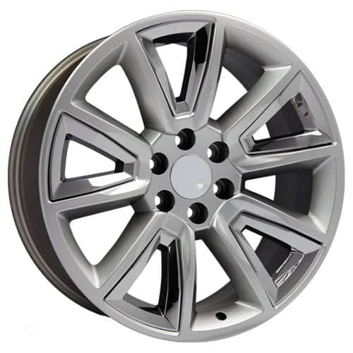 OE Replica Wheels CV73 Hyper Black with Chrome Insert (CV7320085655024HBic)