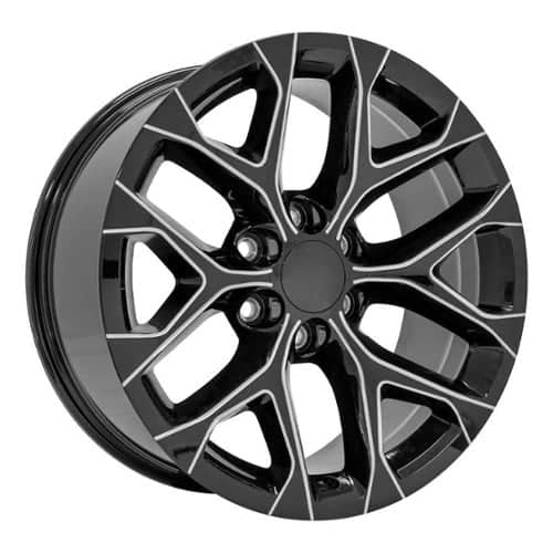 OE Replica Wheels CV98B Black Wheel with Milled Edge (CV98B20090655024BM)