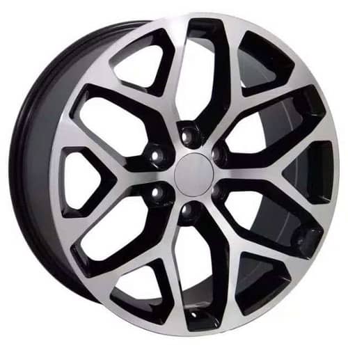 OE Replica Wheels CV98B 26x10 6x139.7 24 ET 78.1 CB Black Machined (CV98B26100655024MB)