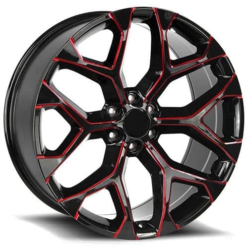 Performance Replicas PR176 Gloss Black Red Milled (176MR-295824)