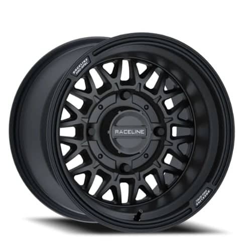 Raceline Omega 15x7 4x137 10 ET Satin Black (A13B-57037+10)