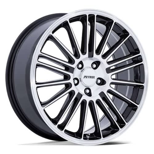 Petrol P1D 18x8 5x112 40 ET 72.1 CB Gloss Black w/Machined Face (PE001BD18805640)