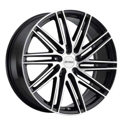 Petrol P1C 18x8 5x114.3 40 ET 76.1 CB Gloss Black / Machined Face (1880P1C405114F76)