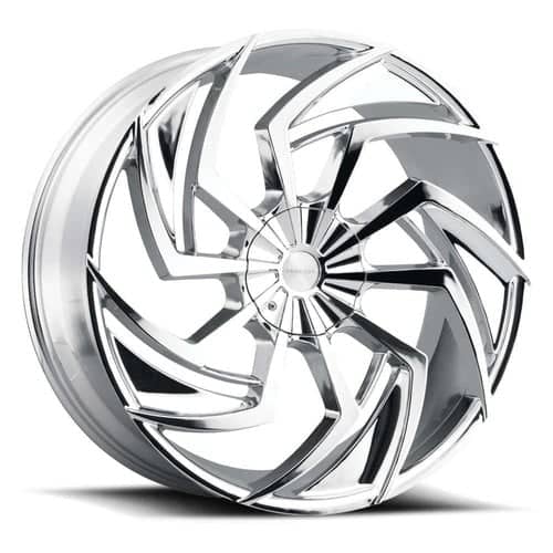 Prive Lux PL3 22x9 Blank 5 Lug 10 ET 74.1 CB Chrome (PL3-2290Z10JC)