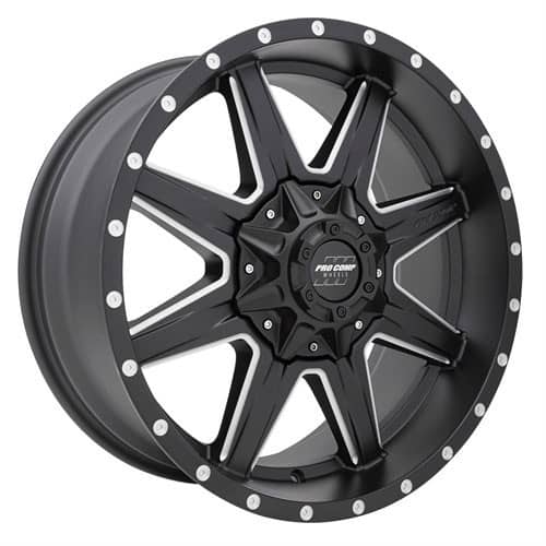 Pro Comp Series 48 Quick 8 Satin Black / Milled (5148-292650)