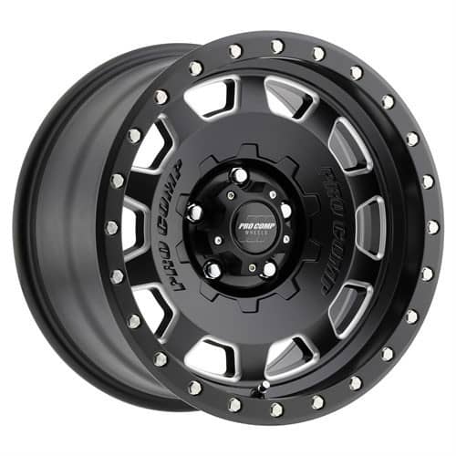 Pro Comp Series 60 Hammer 17x9 5x127 -6 ET 108 CB Satin Black / Milled (5160-7973)