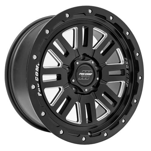 Pro Comp Series 61 Cognos 20x9 6x135 0 ET 108 CB Satin Black / Milled (5161-293650)