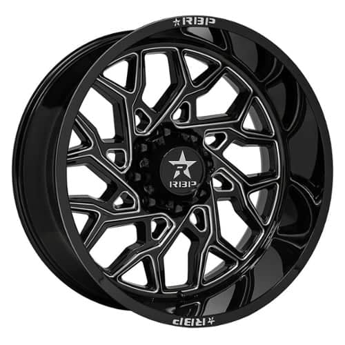 RBP Wheel 80R Scorpion 26x14 5x127 -80 ET 78 CB Black Milled (80R-2614-73-80BG)