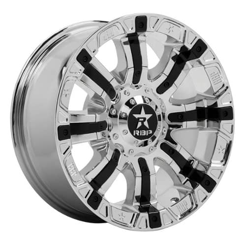 RBP Wheel 94R 18x10 6x120 -25 ET 67.1 CB Chrome w/Black Insert (94R-1810-39-25C)
