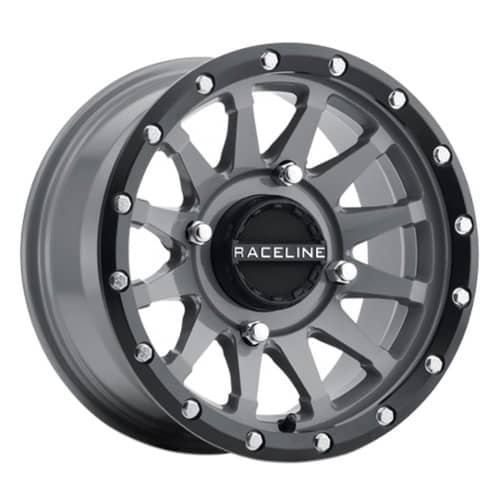 Raceline A95SG Trophy 15x7 4x156 10 ET 132.5 CB Stealth Gray Simulated Beadlock (A95SG-57056+10)