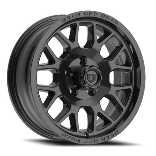 Gear Off Road Raid Trailer 15x6 6x139.7 0 ET 108.0 CB Gloss Black (763B-5608300)