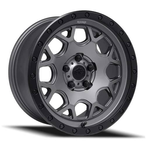 Reika Marauder R45 17x8 5x108 20 ET 65.1 CB Gunmetal Grey/Black Ring (R45780203054F)