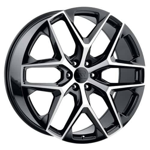 Replica Tech RT-28 Gloss Black / Machined Face (RT28-2610XX31LBM)
