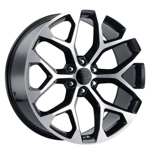 Replica Tech RT-8 Gloss Black / Machined Face (RT8-2610XX24LBM)