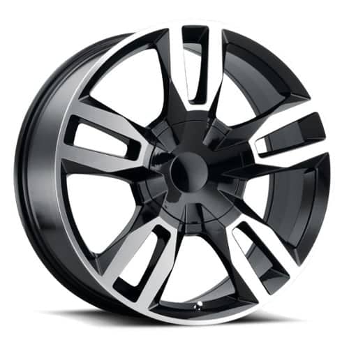 Voxx Replica RST Gloss Black Machined Face (RST229613924GBM)