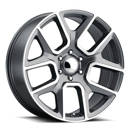 Voxx Replica Ram 1500 Gunmetal Machined Face (DRM229513918GMF)