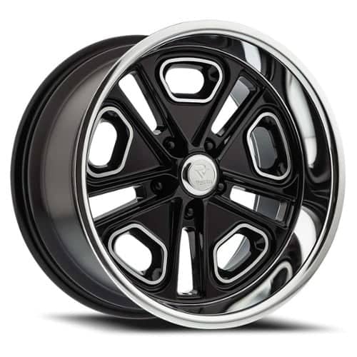 Resto Del Ray 22x8.5 5x120.7 1 ET 72.69 CB Gloss Black/Milled/Diamond Cut Lip (R1022285614713)