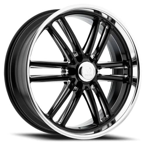 Resto Maverick 24x9 6x139.7 25 ET 106.1 CB Gloss Black/Milled/Diamond Cut Lip (R1032490846013)