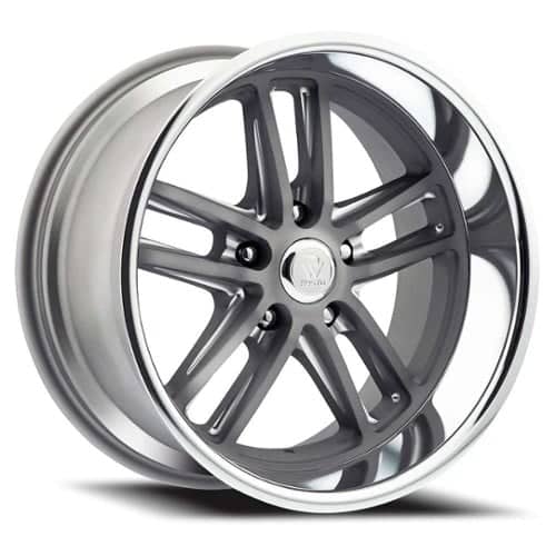 Resto Maverick 24x9 6x139.7 25 ET 106.1 CB Texture Gunmetal Center/Milled Windows/Diamond Cut Lip (R1032490846012)