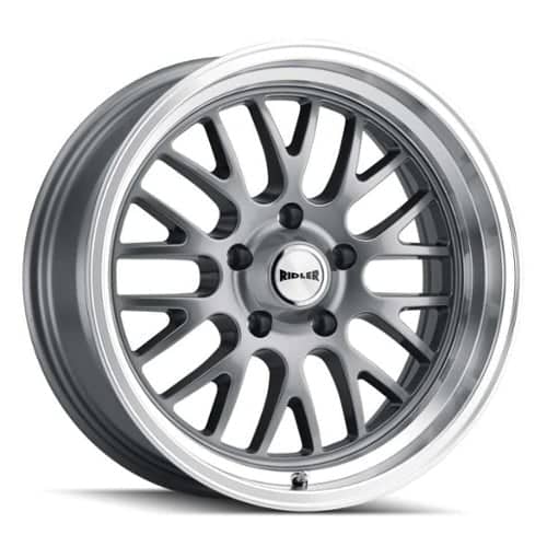 Ridler 607 Gray W/Machined Lip (607-8861G)