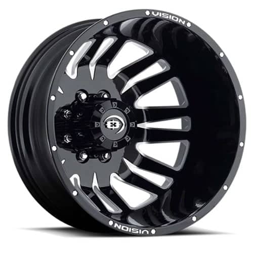 Vision 401 20x8.25 8x165.1 -145 ET 116.8 CB Gloss Black (401H2881BMFR116)
