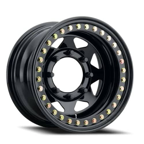 Raceline Rock 8 15x8 8x165.1 0 ET 130.81 CB Gloss Black (RT8058080)