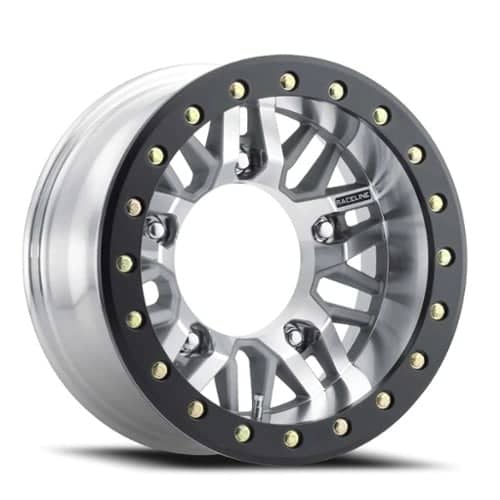 Raceline Ryno Beadlock 17x6.5 5x120.65 -19 ET 83.82 CB Machined Silver (RT291M-76534-19)