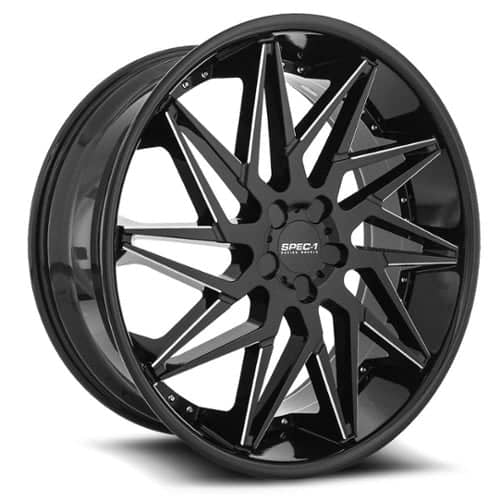 Spec-1 SPL-003 Gloss Black Milled (SPL00324901715GBML)