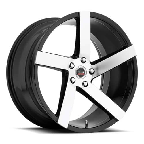 Spec-1 SPM-80 22x9 5x112 15 ET 74.1 CB Gloss Black Machined (SPM8022904015GBMDT5X112)