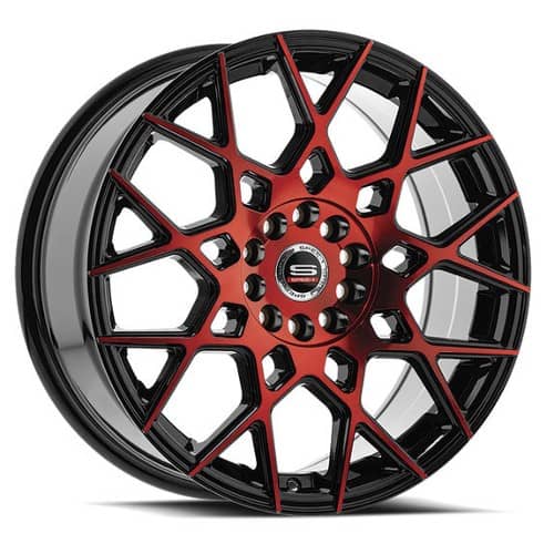 Spec-1 SP-52 Gloss Black Red Machined (SP5217752342GBR)