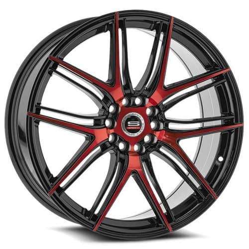 Spec-1 SP-56 Gloss Black Red Machined (SP5617752342GBR)