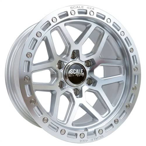 Scale 4x4 S02 17x8.5 6x139.7 -10 ET 106.3 CB Machined w/Simulated Beadlock (S02-78583-N10-MAC)