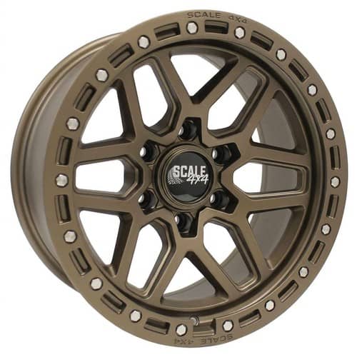 Scale 4x4 S02 17x8.5 6x139.7 -10 ET 106.3 CB Matte Bronze w/Simulated Beadlock (S02-78583-N10-MBZ)