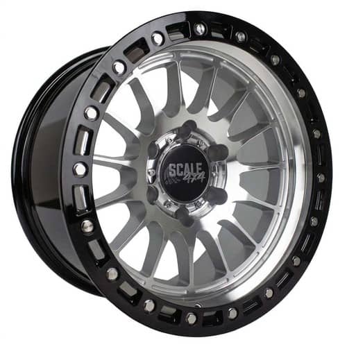 Scale 4x4 S04 17x9 6x139.7 -25 ET 106.3 CB Machined w/Black Simulated Beadlock (S04-7983-N25-MAC)