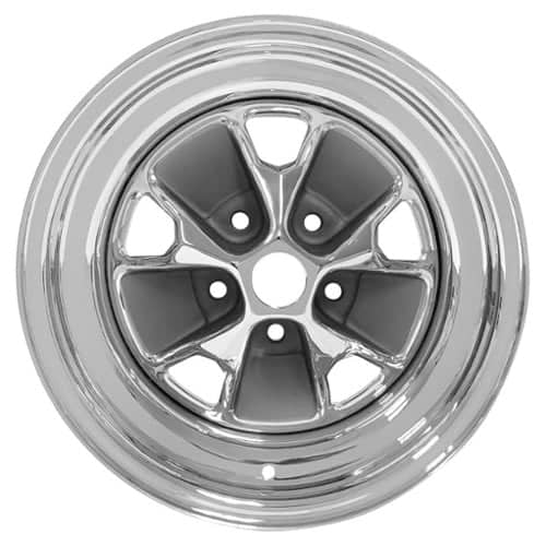 Scott Drake C5ZZ 15x8 5x114.3 0 ET 59.3 CB Argent & Chrome (C5ZZ-1007-ER)