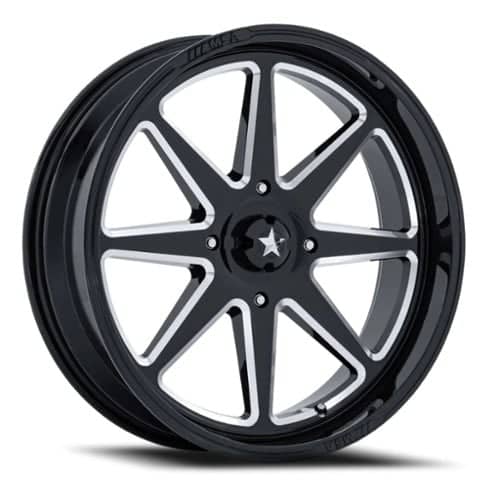MSA Offroad Spark UTV 14x7 4x156 -47 ET 115.1 CB Gloss Black (MA054BE14704447N)