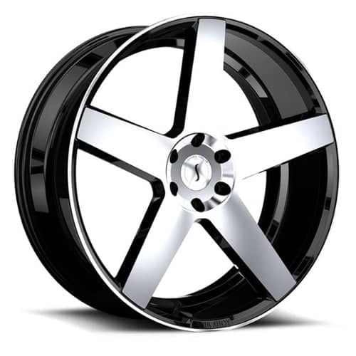 Status Empire Gloss Black with Machined Face (2295EMP155115F74)