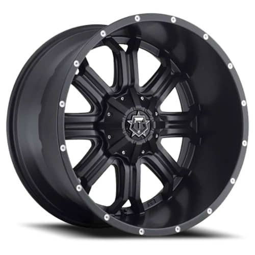 TIS Offroad 535B Satin Black Milled modern truck wheel