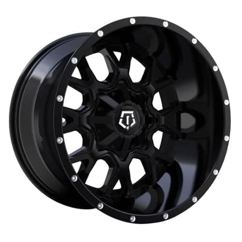 TIS Offroad 549B Satin Black with Bright Spot Milling on Lip (549B-7900512)