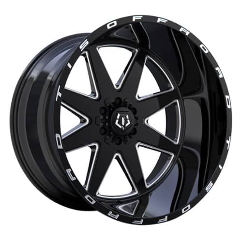 TIS Offroad 551BM Gloss Black Milled Accents and Lip Logo (551BM-2100525)