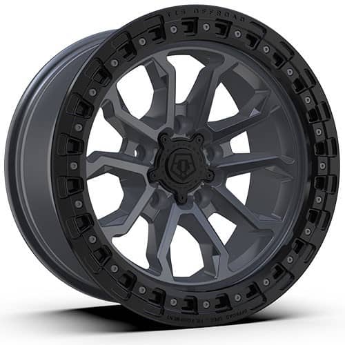 TIS Offroad 556AB 6 Satin Anthracite with Cast Black Bead Ring (556AB-7906312)