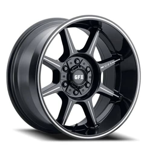 GFX TR31 17x9 8x165.1 18 ET 125.2 CB Gloss Black (T31 790-8165-18 GBM)