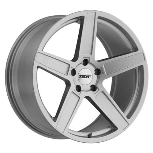 TSW Alloy Ascent 17x8 5x108 40 ET 72.1 CB Matte Titanium Silver (1780ASC405108S72)