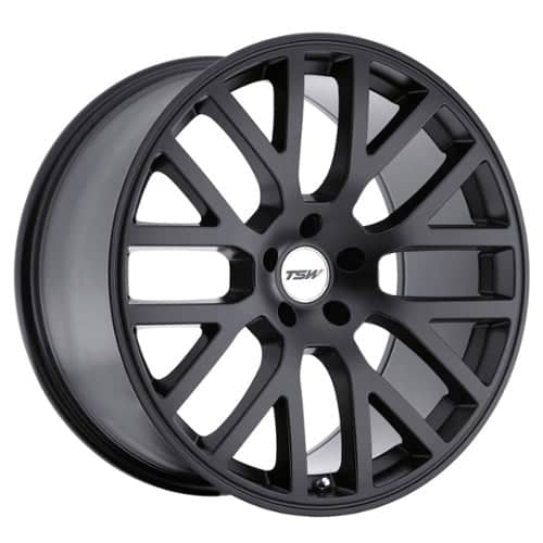 TSW Alloy Donington 19x9.5 5x114.3 40 ET 76 CB Matte Black (1995DON405114M76)