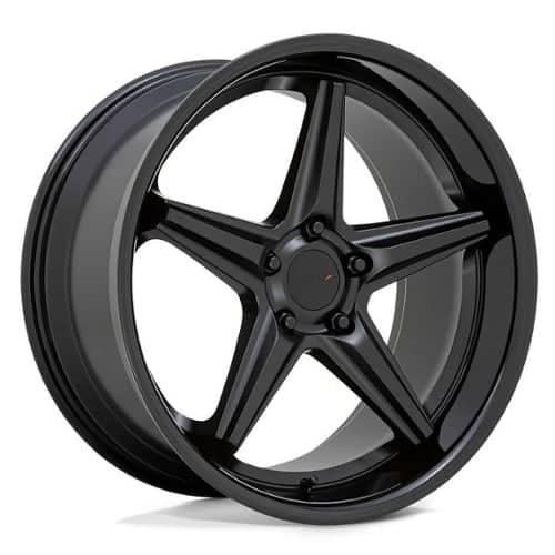 TSW Alloy Launch 19x8.5 5x120 20 ET 76.1 CB Matte Black w/Gloss Lip (1985LCH205120B76)