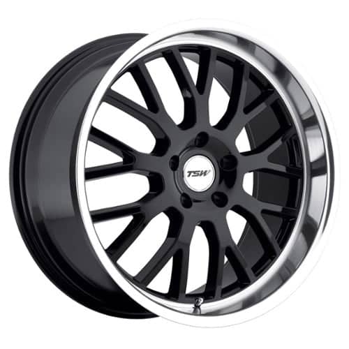 TSW Alloy Tremblant Gloss Black W/Mirror Cut Lip (1780TRM205120B76)