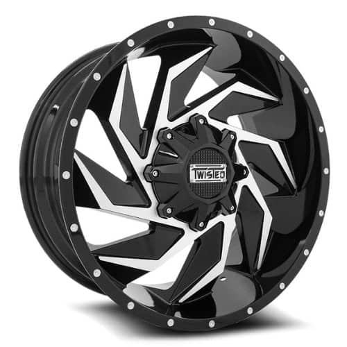 Twisted Off-Road T-27 Vixon Gloss Black Machined (T2720905114312712GBM)