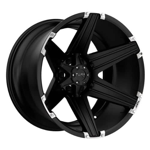 Tuff A.T. T12 Satin Black with Brushed Inserts (1790T12006140M06)