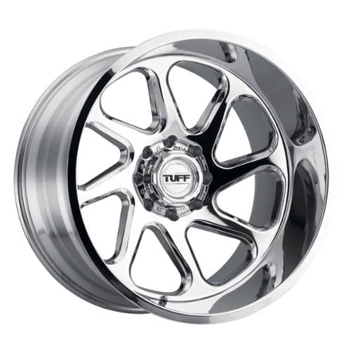 Tuff A.T. T2B Left 22x12 8x180 -45 ET 125.1 CB Chrome (2212T2B-58180C25L)