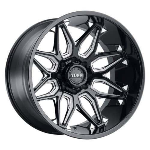 Tuff A.T. T3B Gloss Black W/Milled Spoke (2012T3B-55127B71)
